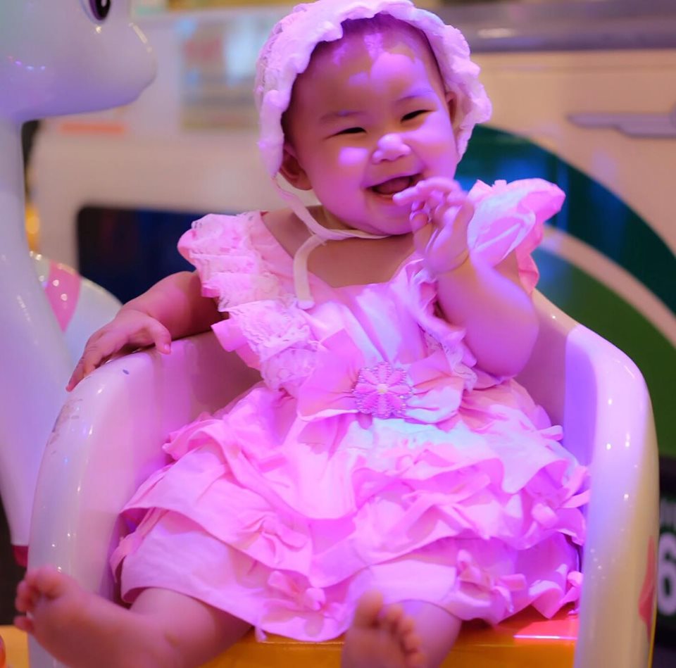 Ruffle skirt pink เด็กเล็ก