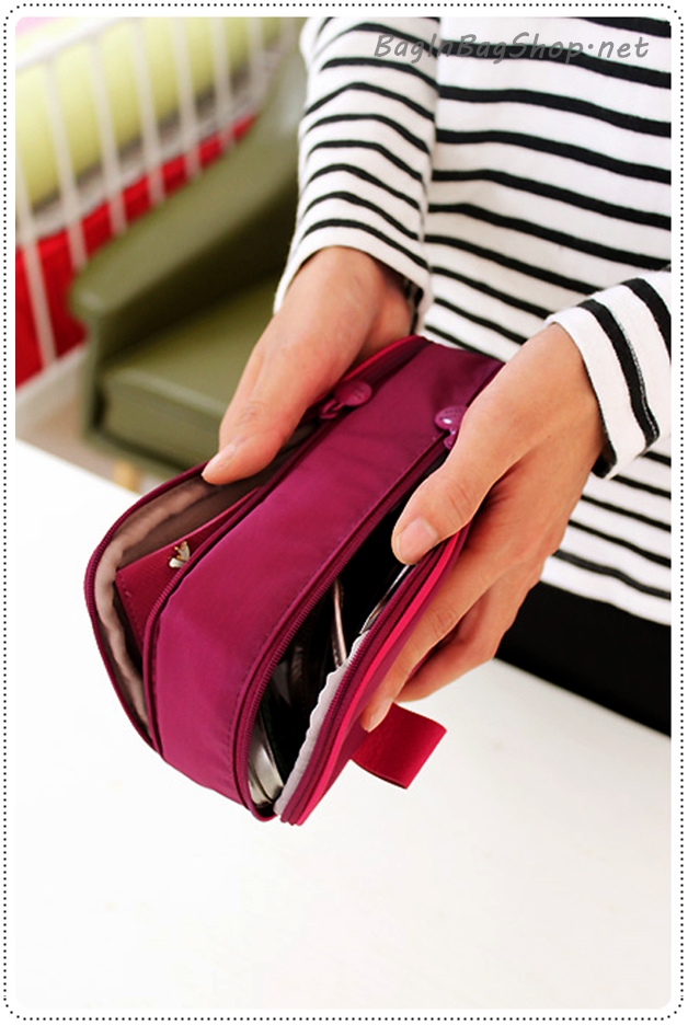 Double Side Pouch กระเป๋าใส่เครื่องสำอางค์และเครื่องประดับในใบเดียว