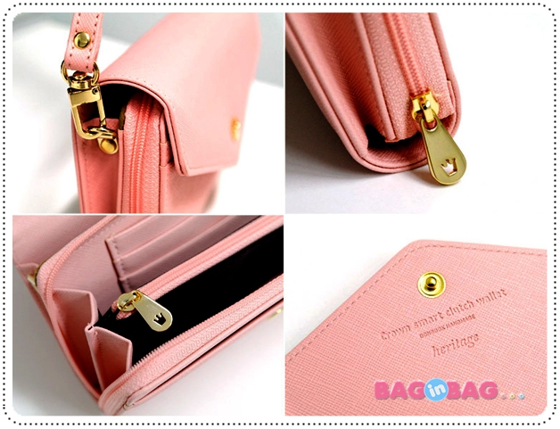 ลด 50% Crown Smart Clutch Wallet heritage