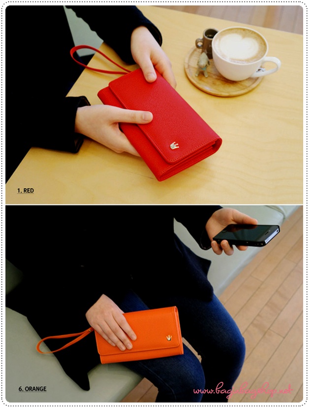 ลด 50% Crown Clutch Wallet heritage