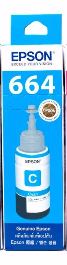 T644C หมึกเติม สีฟ้า สำหรับ Inkjet Epson L120, L210, L220, L360, L1300