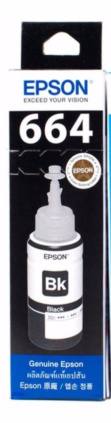 T664BK หมึกเติม สีดำ สำหรับ Inkjet Epson L120, L210, L220, L360, L1300