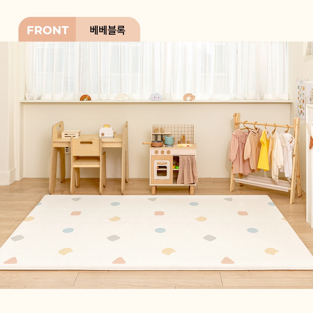 แผ่นรองคลาน PARKLON Air Bubble Mat ขนาด 150x230 หนา 4.0 cm ลาย Bebe Block