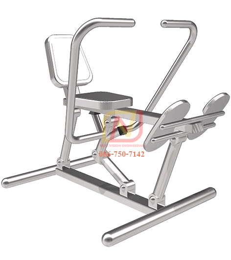 FTS-36 เครื่องออกกำลังกายกลางแจ้งสแตนเลส อุปกรณ์กรรเชียงเดี่ยว