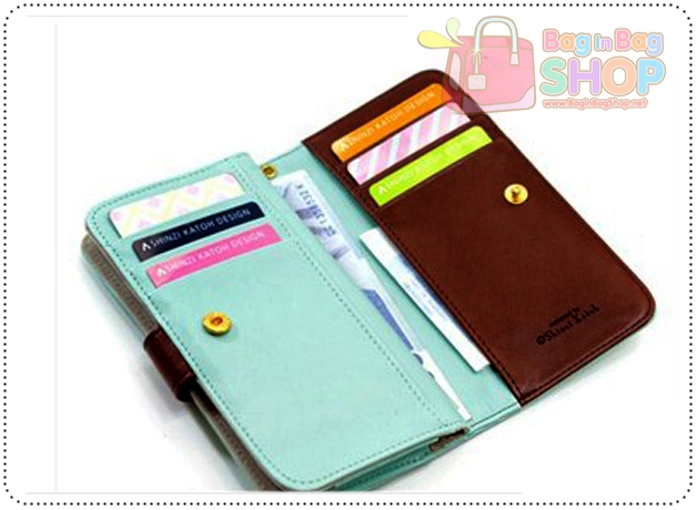 Chou Chou Multi Pouch กระเป๋าสตางค์ พร้อมเป็นเคสใส่โทรศัพท์มือถือ