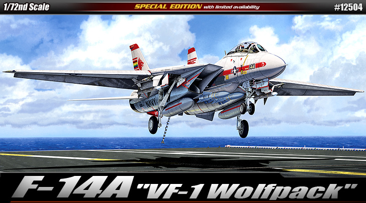 AC12504 F-14A "VF-1 WOLF PACK" 1/72