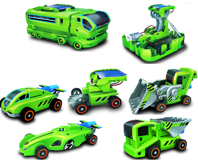 หุ่นยนต์แปลงร่าง 7 แบบใน 1 เดียวพลังงานแสงอาทิตย์ หรือ 7 in 1 DIY Solar Robot