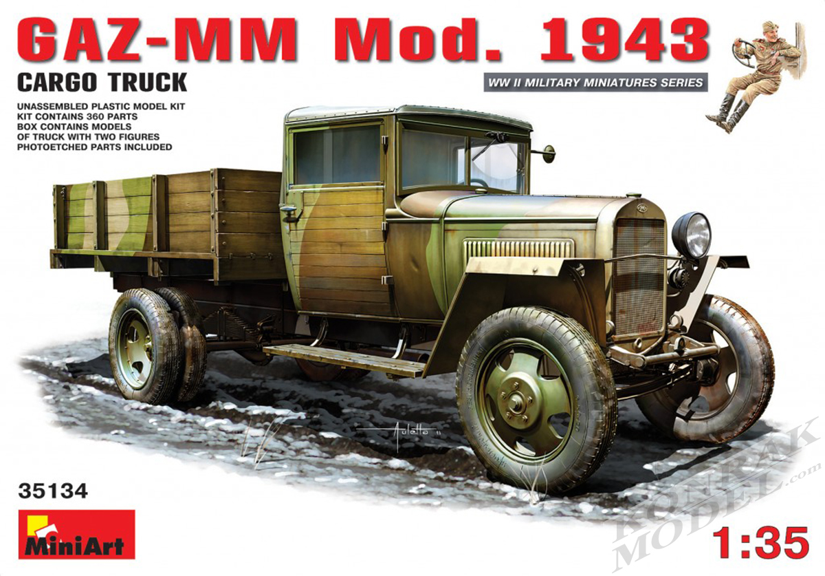 MI35134 GAZ-MM Mod.1943 CARGO TRUCK 1/35