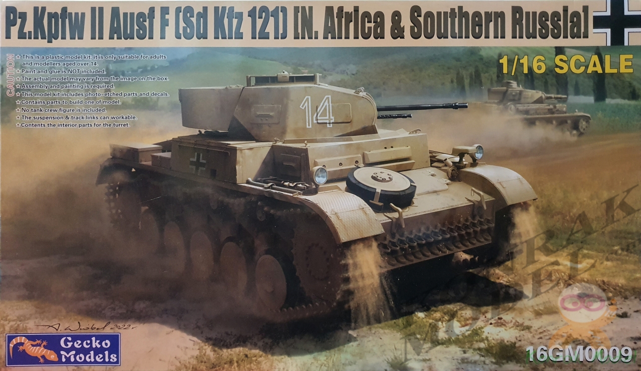 16GM0009 PZ.KPFW II AUSF F N.AFRICA & ITALIAN FRONT [1/16]