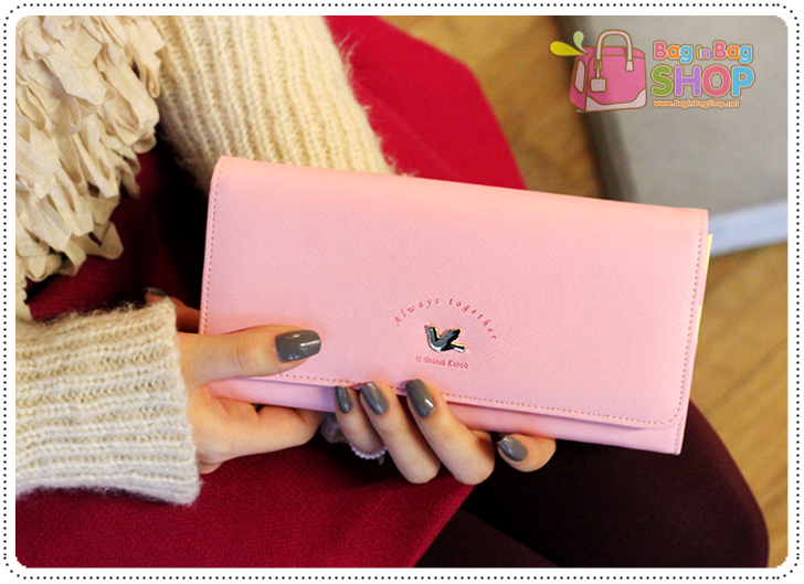 ลด 50% Two Stage Clear Wallet กระเป๋าสตางค์แบบยาว