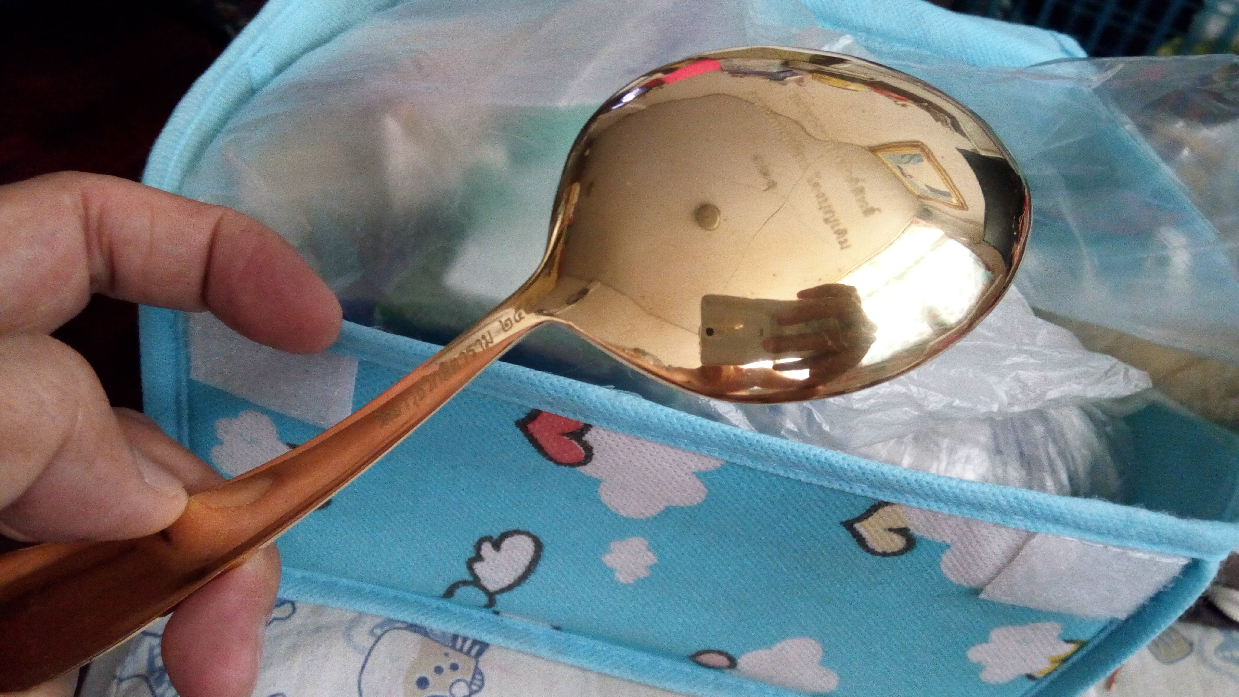 ทัพพีแม่นางกวักศักดิ์สิทธิ์ คุณแม่บุญเรือน วัดอาวุธฯ ปี2553 เนื้อขันลงหิน ยิงโค๊ต+หมายเลข320 แท้ๆจากวัด สร้างน้อย หายาก