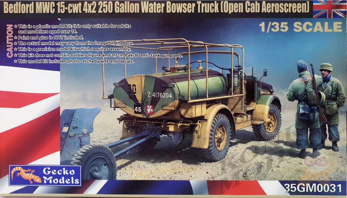 35GM0031 Bedford MWC 15-cwt Gallon Water Bowser 1/35