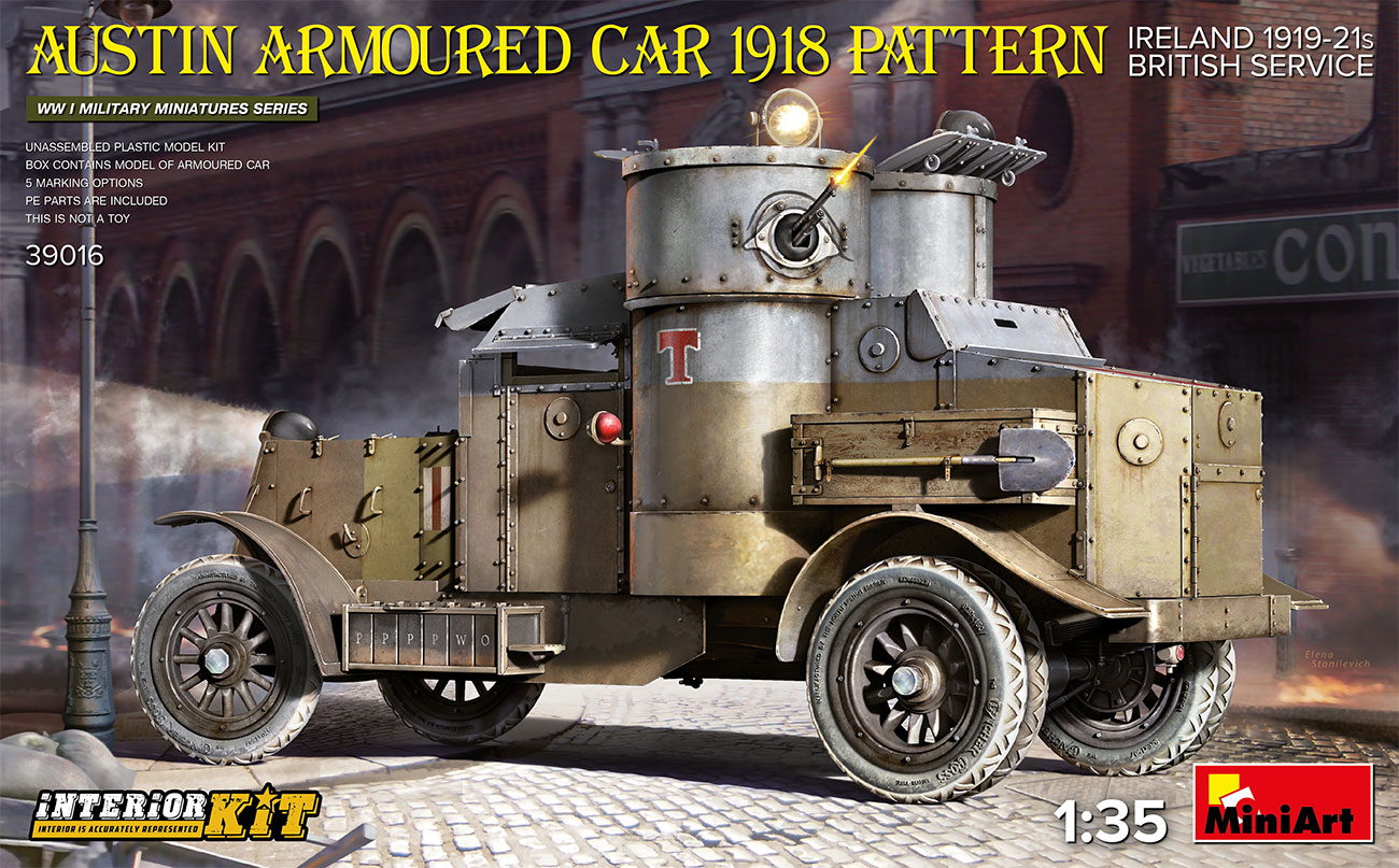 MI39016 AUSTIN ARMOURED CAR 1918 PATTERN. IRELAND 1919-21. BRITISH SERVICE. INTERIOR KIT 1/35