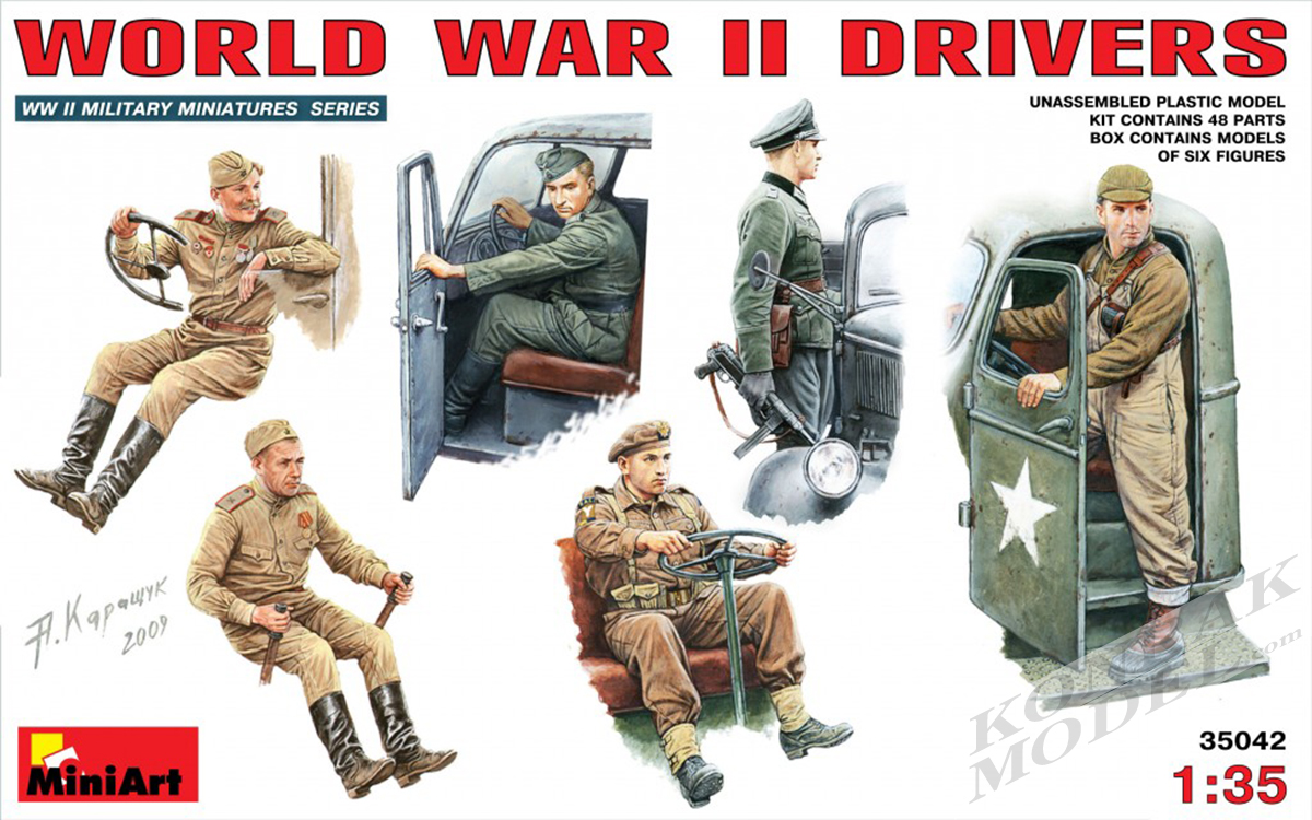 MI35042 WORLD WAR II DRIVERS 1/35