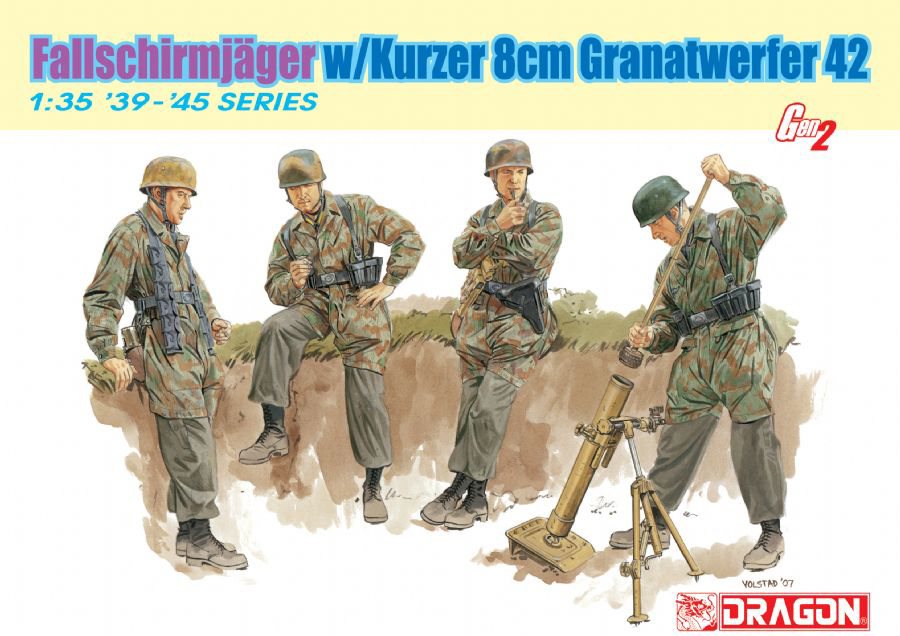 DRA6373 FJ 8cm GR.W.42 MORTAR TEAM (1/35)