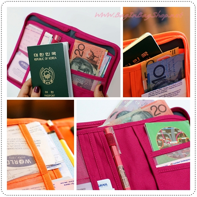 Travelus Folder กระเป๋าใส่เอกสารสำหรับเดินทางแบบสั้น ซิปรอบ