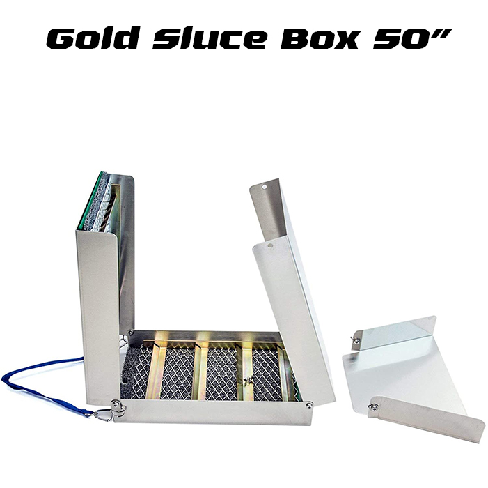 รางร่อนทอง 50 นิ้ว รางดักแร่ทองธรรมชาติ หาเกล็ดทอง Gold Sluice Box 50"