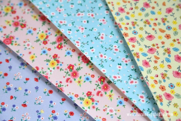 Felt : ลาย Memories of Springtime มี 8 ลาย ขนาด 42x30 cm/ชิ้น (พร้อมส่ง)