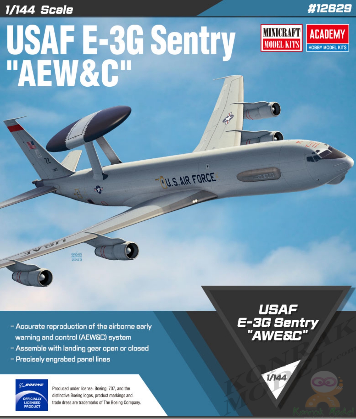 AC12629 BOEING E-3G AEW&C SENTRY/AWACS [1/144]