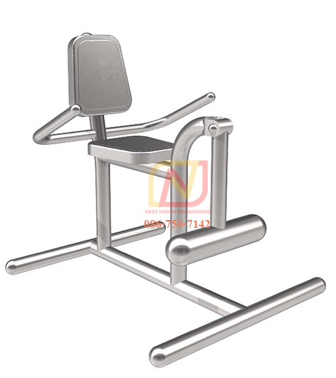 FTS-47 เครื่องออกกำลังกายกลางแจ้งสแตนเลส อุปกรณ์บริหารหัวเข่า(แบบขายกน้ำหนัก)