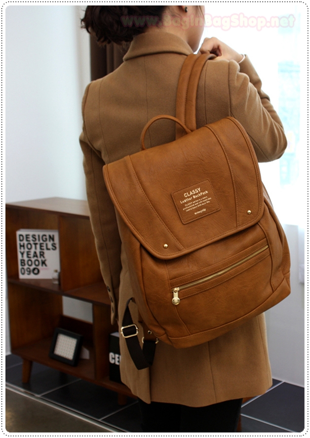 Classy Leather Backpack