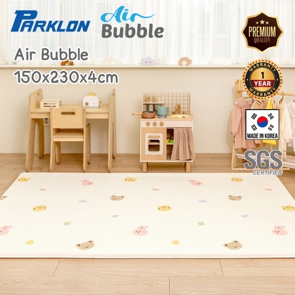 แผ่นรองคลาน PARKLON Air Bubble Mat ขนาด 150x230 หนา 4.0 cm ลาย Coco Bear Friend