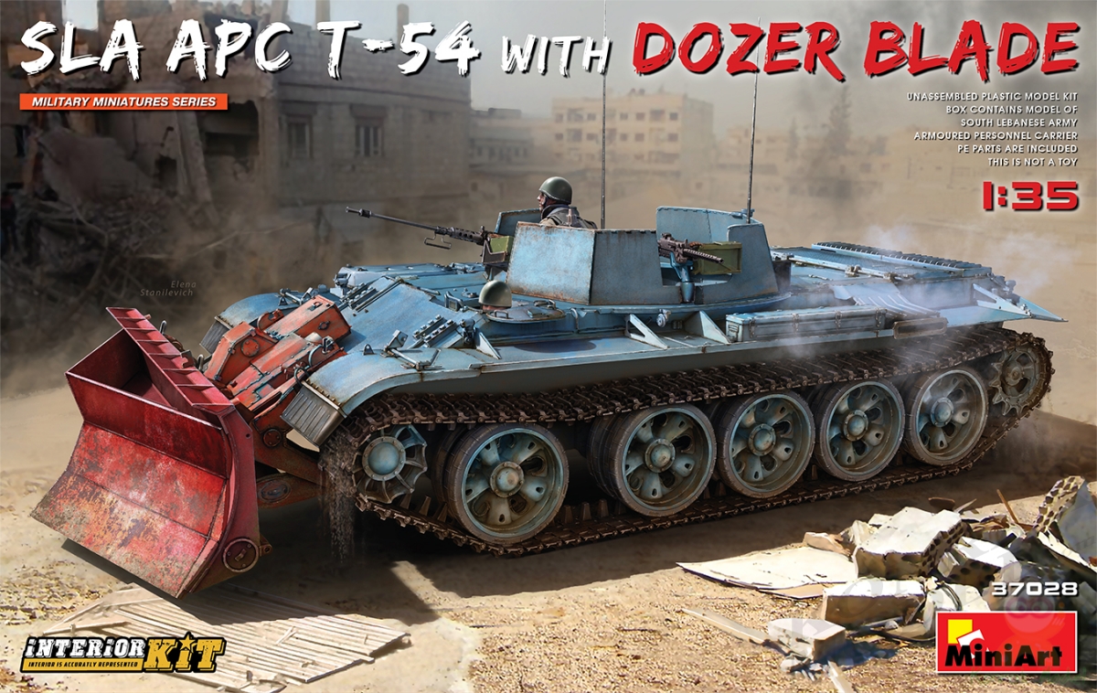 MI37028 SLA APC T-54 w/DOZER BLADE. INTERIOR KIT 1/35