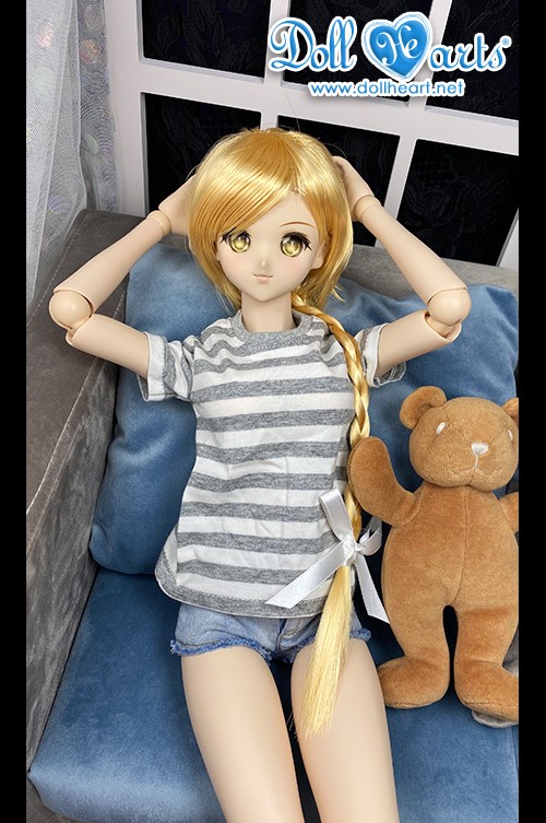 [PRE-ORDER] SD/DD GREY & WHITE STRIPE T-SHIRT