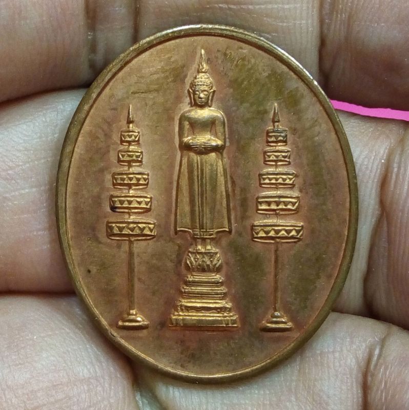 หลวงพ่อวัดบ้านแหลม รุ่น ลาภ ผล พูน ทวี ปี 2538 ทองแดงขัดเงา สวย ด้านพุทธคุณครอบจักรวาล มีไว้บูชา จะมั่งมี ศรีสุข ลาภผล พูนทวี ครับ