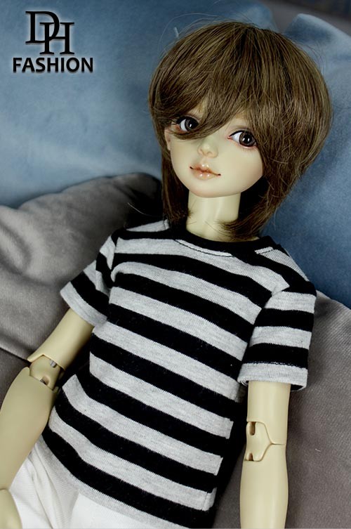 [PRE-ORDER] MSD GREY & BLACK STRIPE T-SHIRT