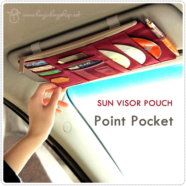 GMZ Point Pocket ver.2 ที่เก็บของใต้ที่บังแดดในรถ