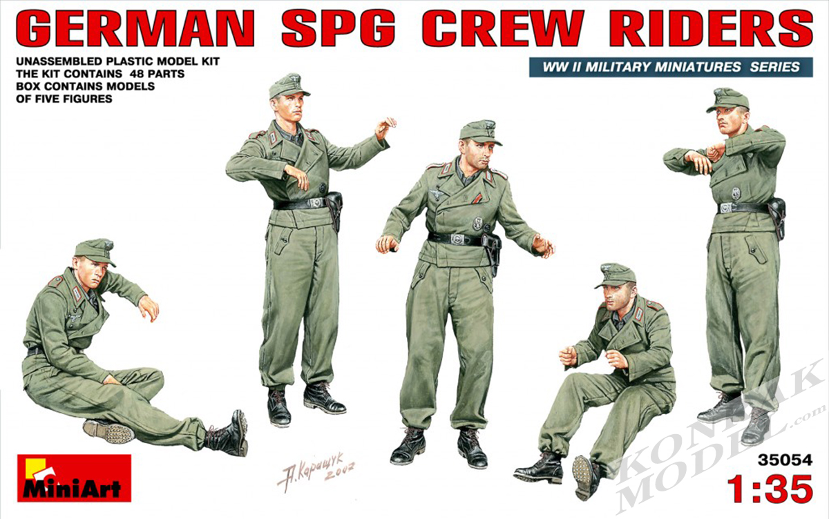 MI35054 GERMAN SPG CREW RIDERS 1/35
