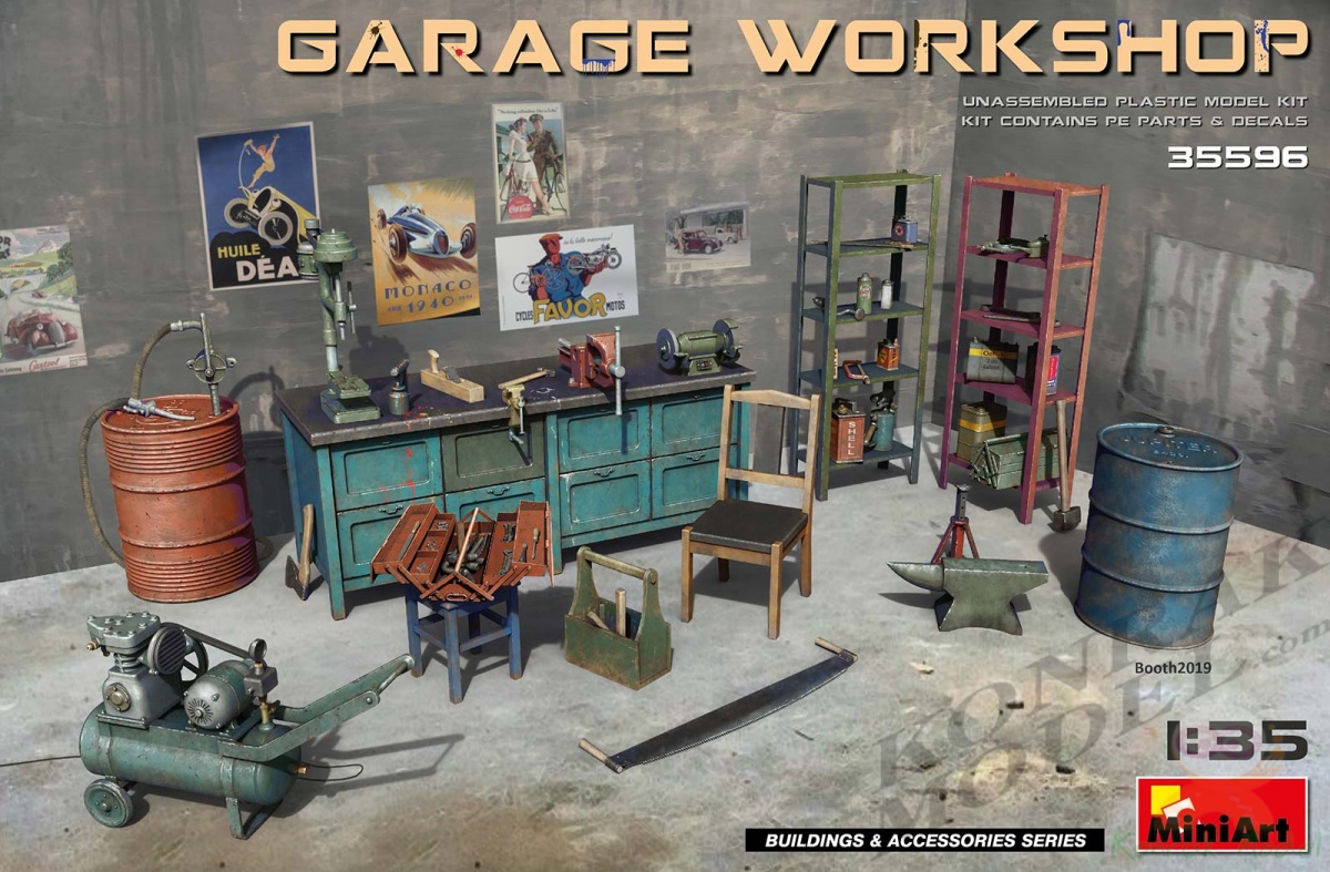 MI35596 GARAGE WORKSHOP 1/35