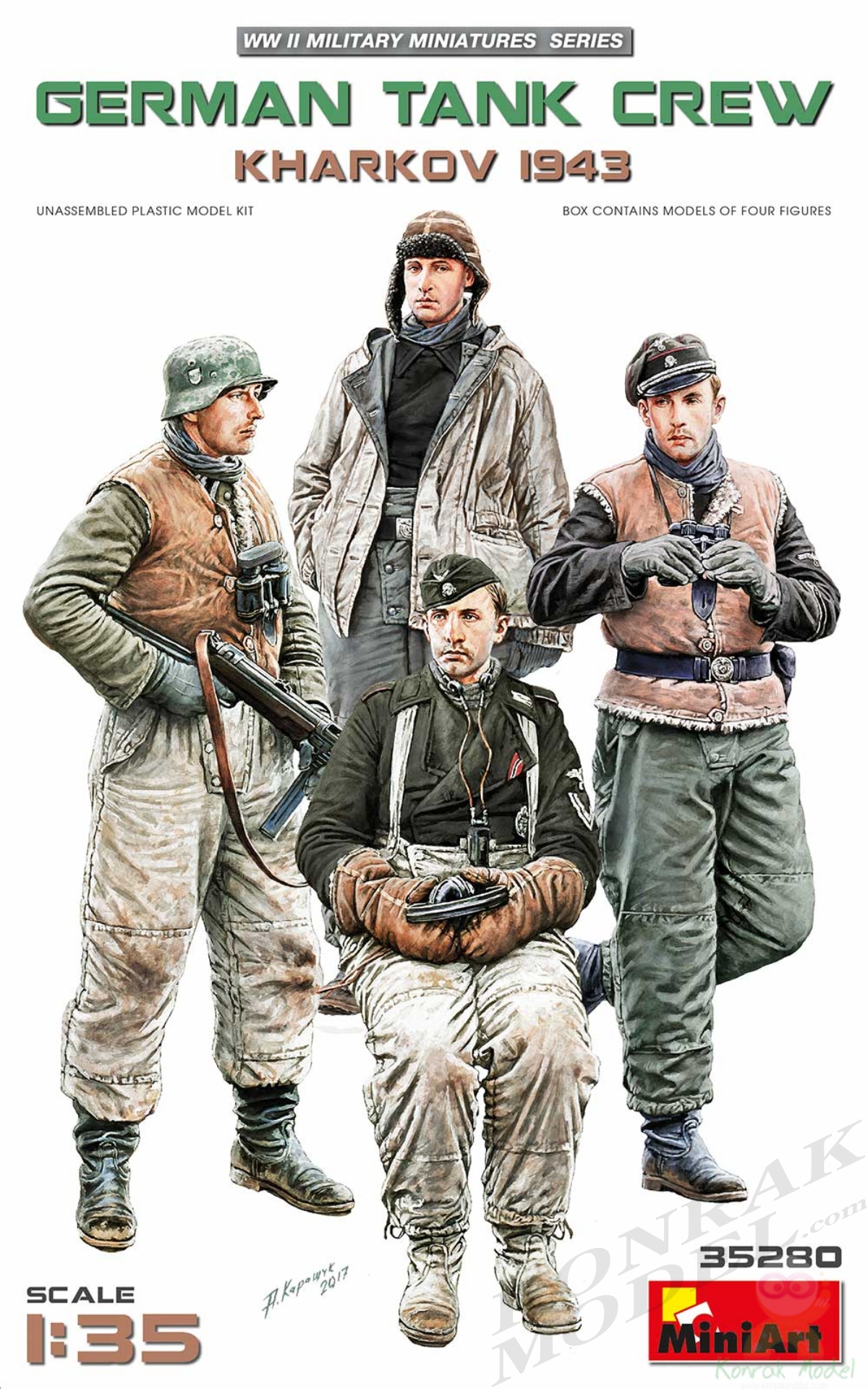 MI35280 GERMAN TANK CREW. KHARKOV 1943 1/35