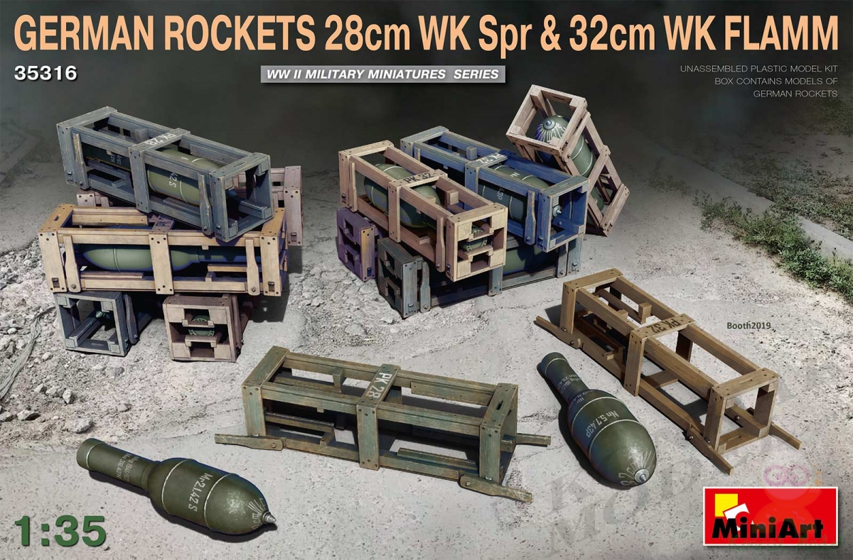 MI35316 GERMAN ROCKETS 28cm WK Spr & 32cm WK FLAMM 1/35