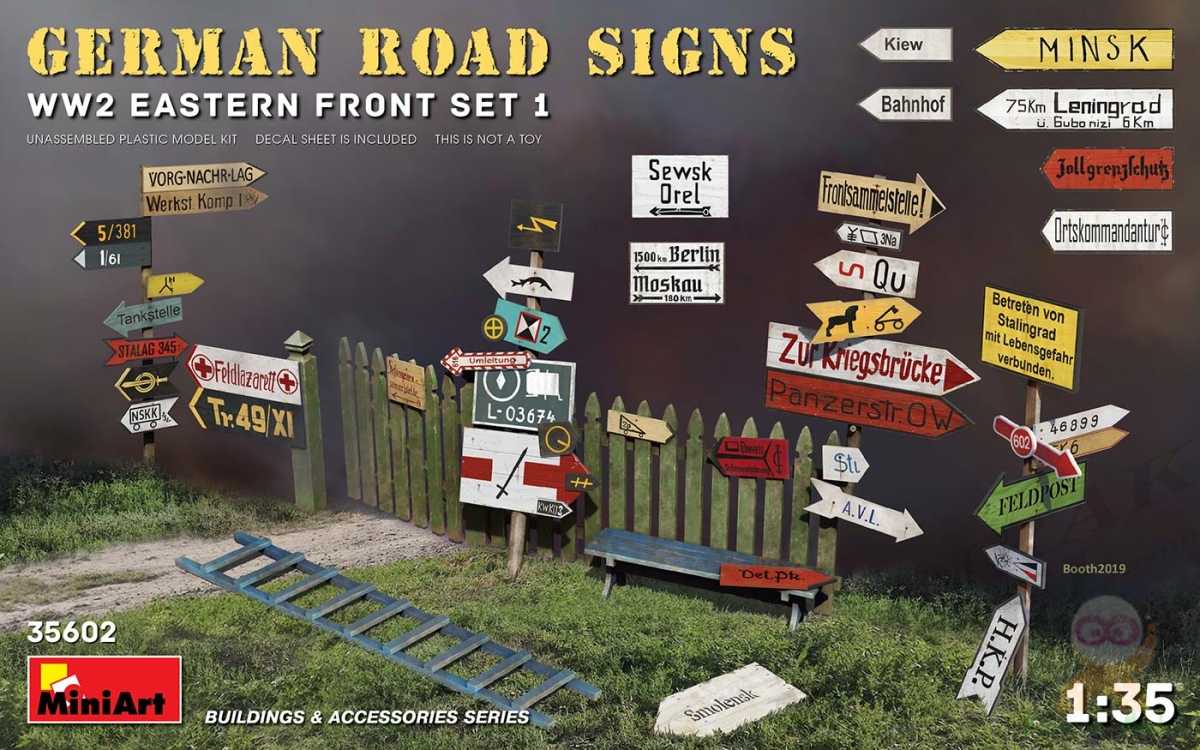 MI35602 GERMAN ROAD SIGNS WW2 (EASTERN FRONT SET 1) 1/35