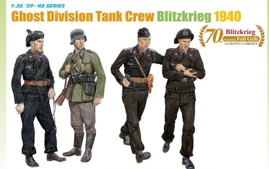 DRA6654 Ghost Division Tank Crew (Blitzkrieg 1940) 1/35