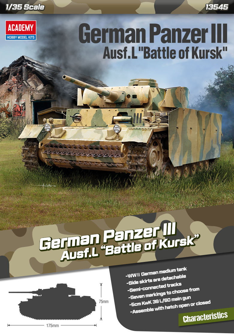 AC13545 German Panzer III Ausf L "Battle of Kursk"[1/35]