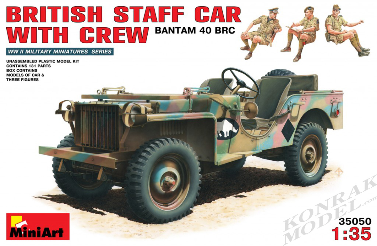 MI35050 BRITISH STAFF CAR w/CREW 1/35