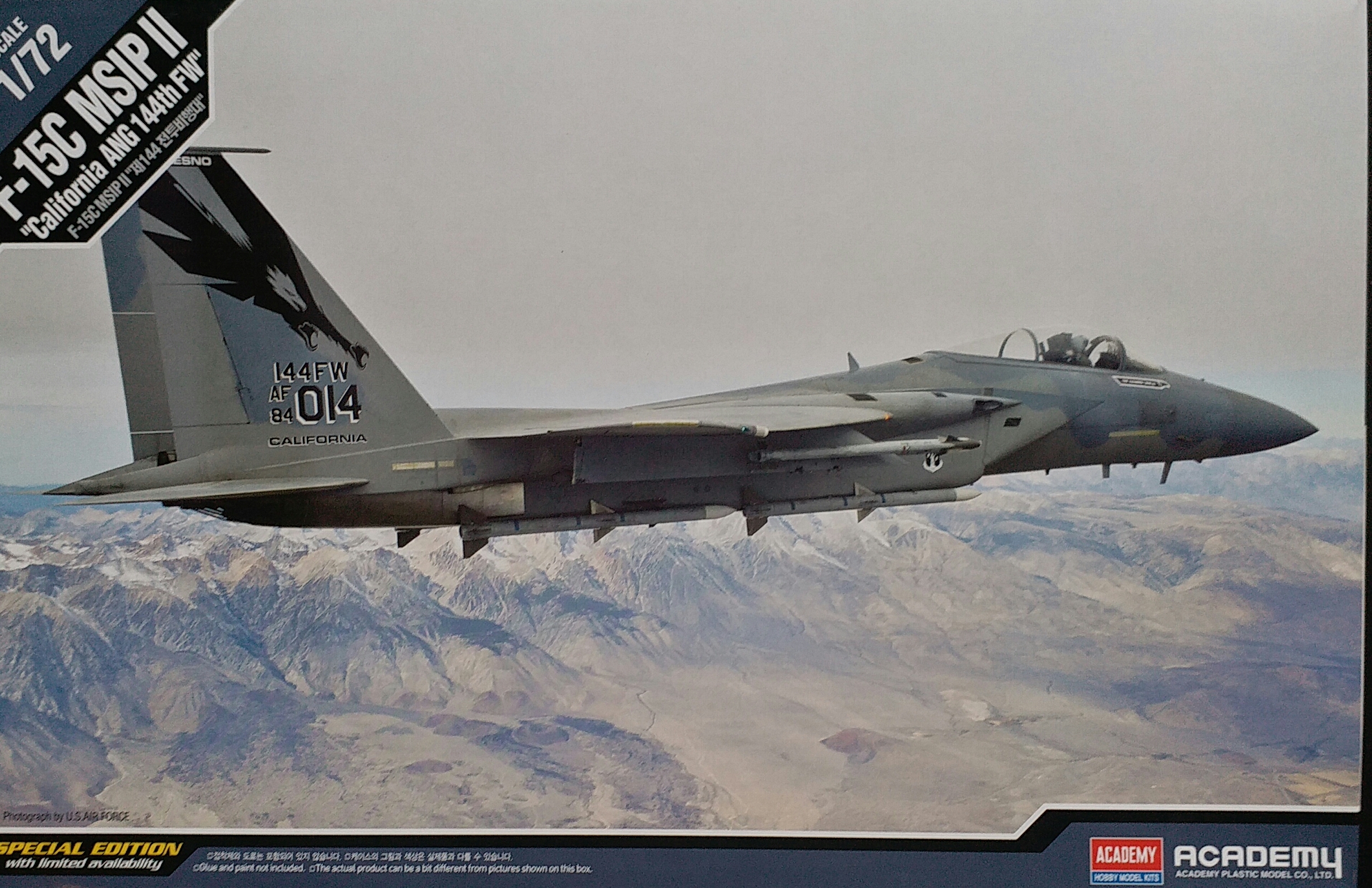 AC12531 F-15C MISP II " California ANG 144th FW" Special edition1/72