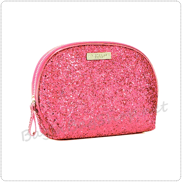 ❤️ VS Love Shimmer Large Pouch - Pink