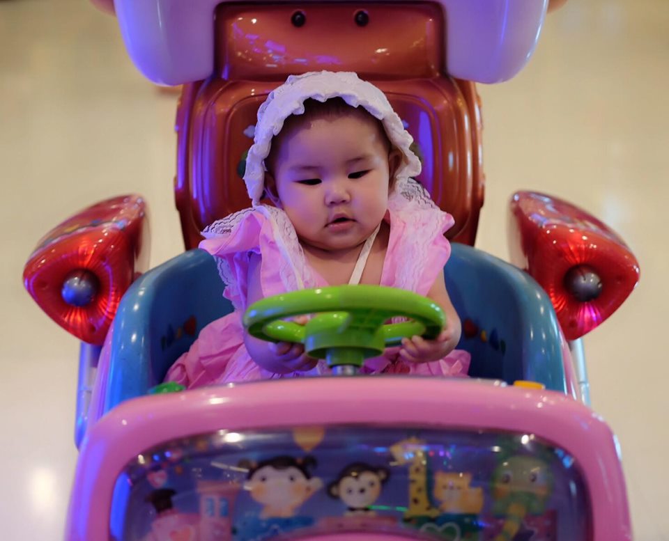 Ruffle skirt pink เด็กเล็ก