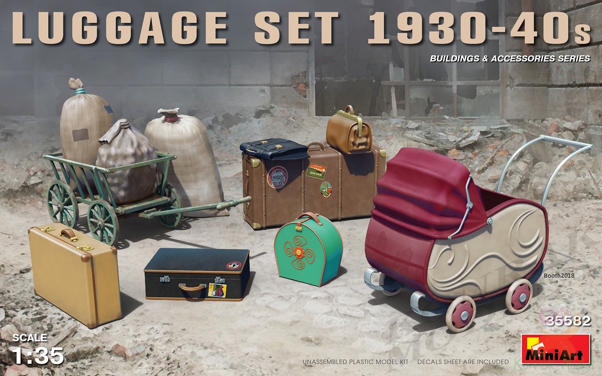 MI35582 LUGGAGE SET 1930-40s 1/35