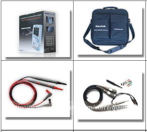 Handheld Oscilloscope Hantek DSO1062B (60MHz) + Adapter + USB Cable + 2 Probes Set in Carrying Bag
