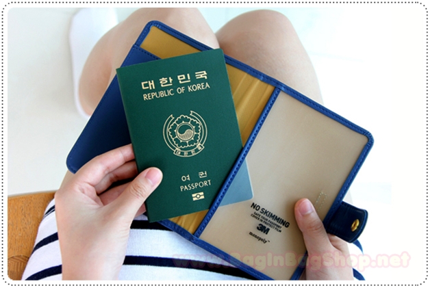 Plane Anti Skimming Passport Case