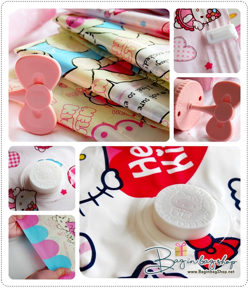 ถุงสูญญากาศ Hello Kitty set B (5 ชิ้น)