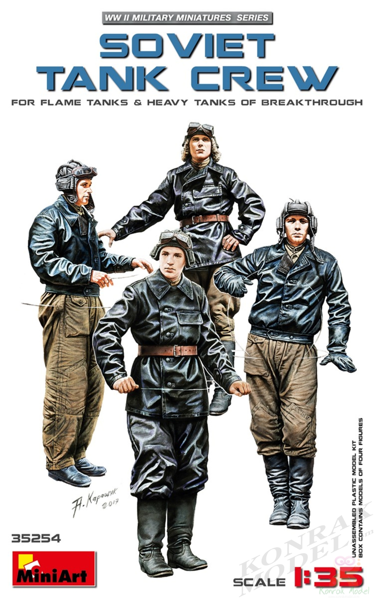 MI35254 SOVIET TANK CREW (for Flame Tanks & Heavy Tanks of Breakthrough) 1/35