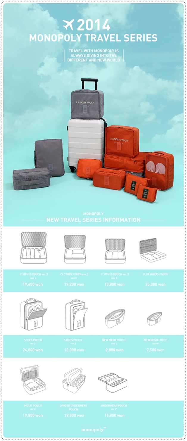 Travel Mesh Multi Pouch v.2 กระเป๋าใส่สิ่งของสำหรับเดินทาง