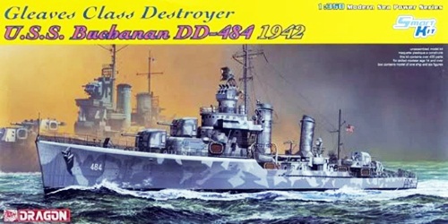 DRA1021 U.S.S.BUCHANAN DD-484,1942 1/350 SCALE