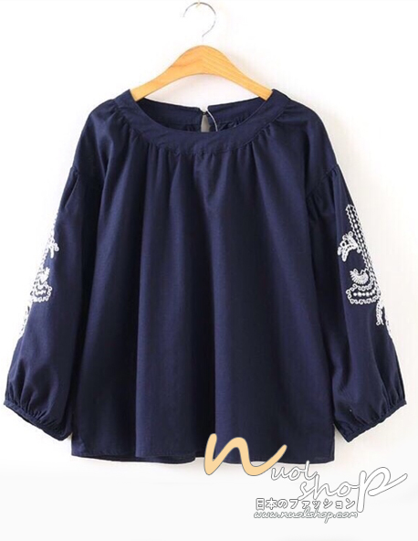 เสื้อผ้าฝ้ายปักลาย รอบอก 46 นิ้ว